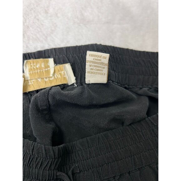 Cynthia Rowley Black 100% Silk Drawstring Cargo Pants Womens Size US 4 - Picture 8 of 9